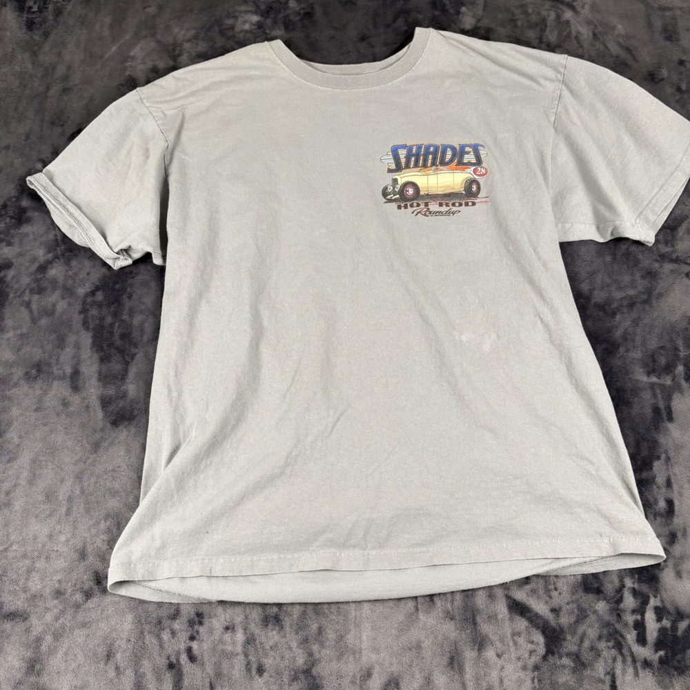 Anvil T-Shirt Mens XL Gray Shades of the Past Hot Rod Roundup Graphic Tee